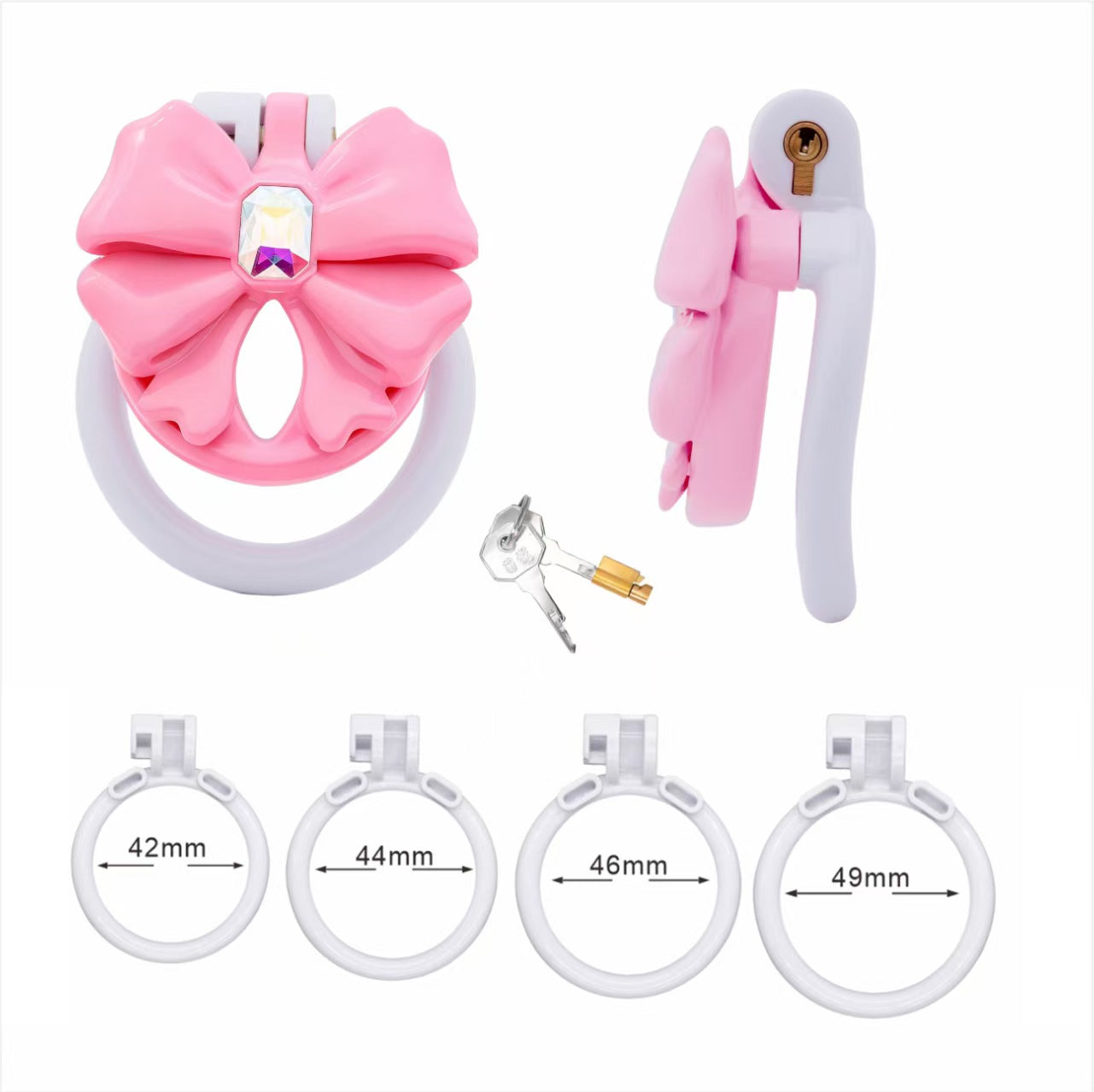 Gem Butterfly Chastity Cage