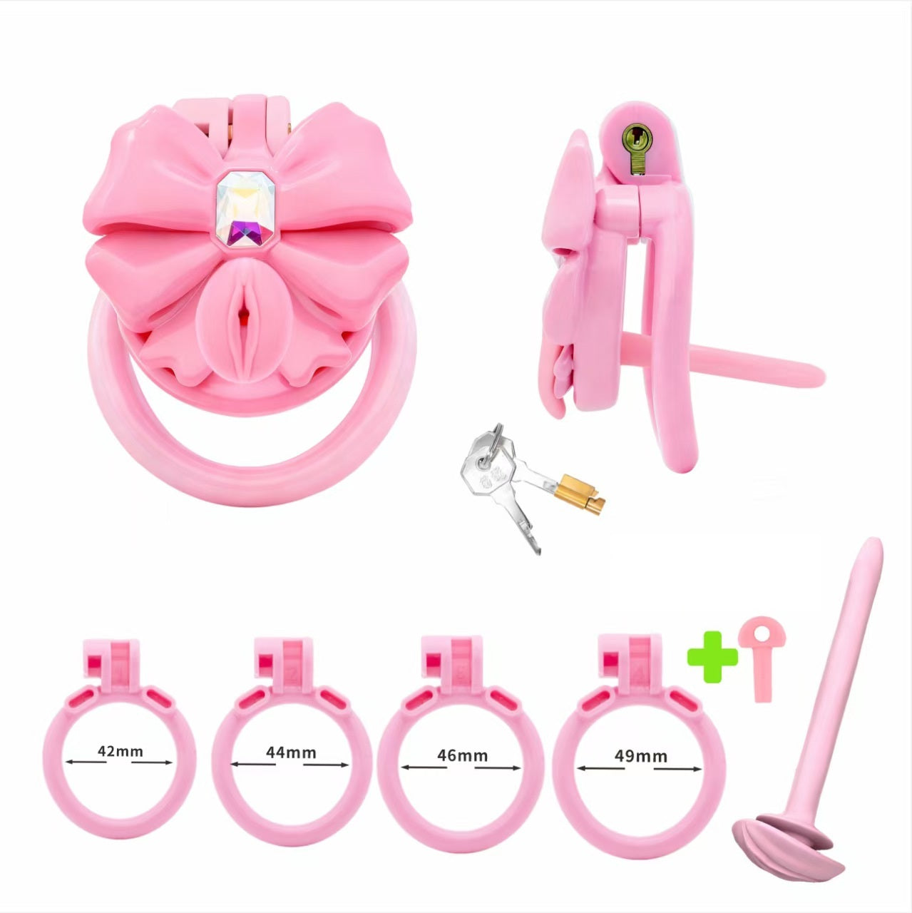 Gem Butterfly Chastity Cage