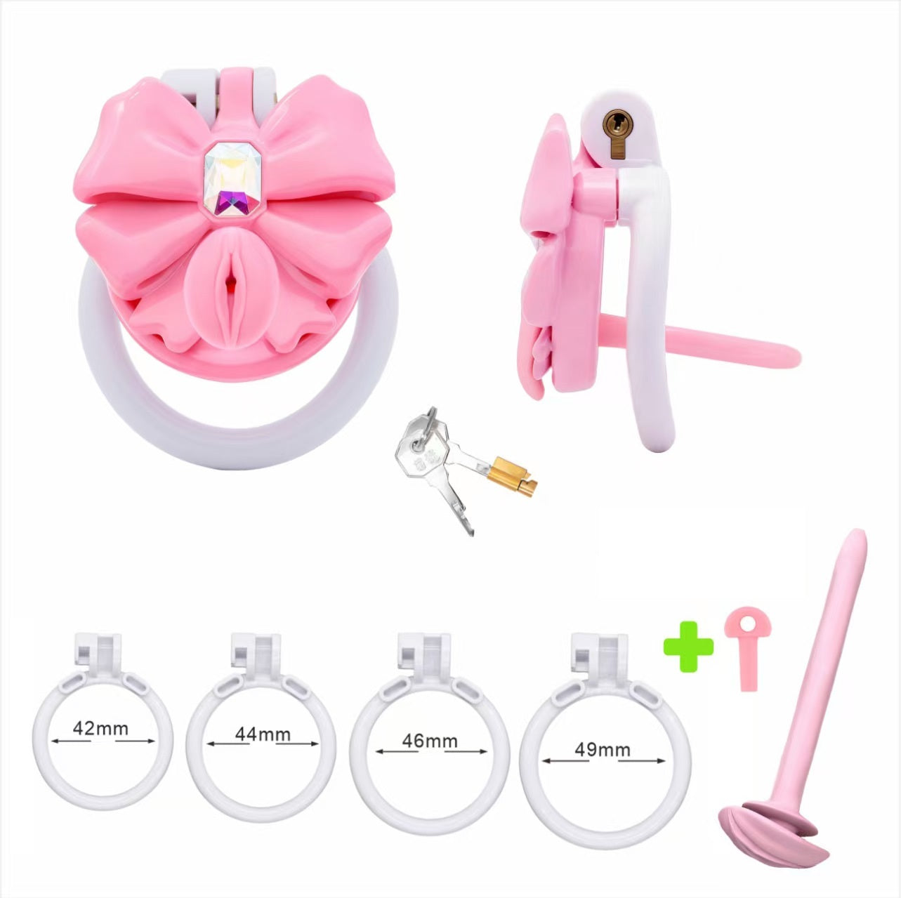 Gem Butterfly Chastity Cage