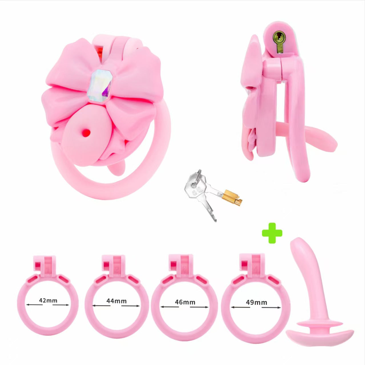 Gem Butterfly Chastity Cage
