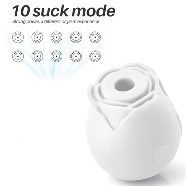 Glow In Dark Rose Vibrator Light Blue