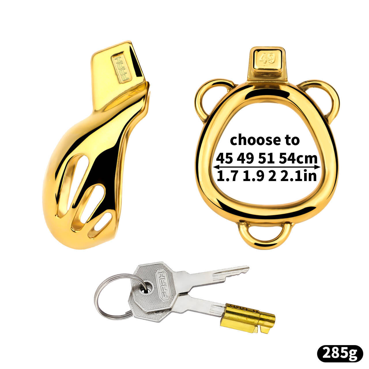 Premium Chastity Cage With Strap