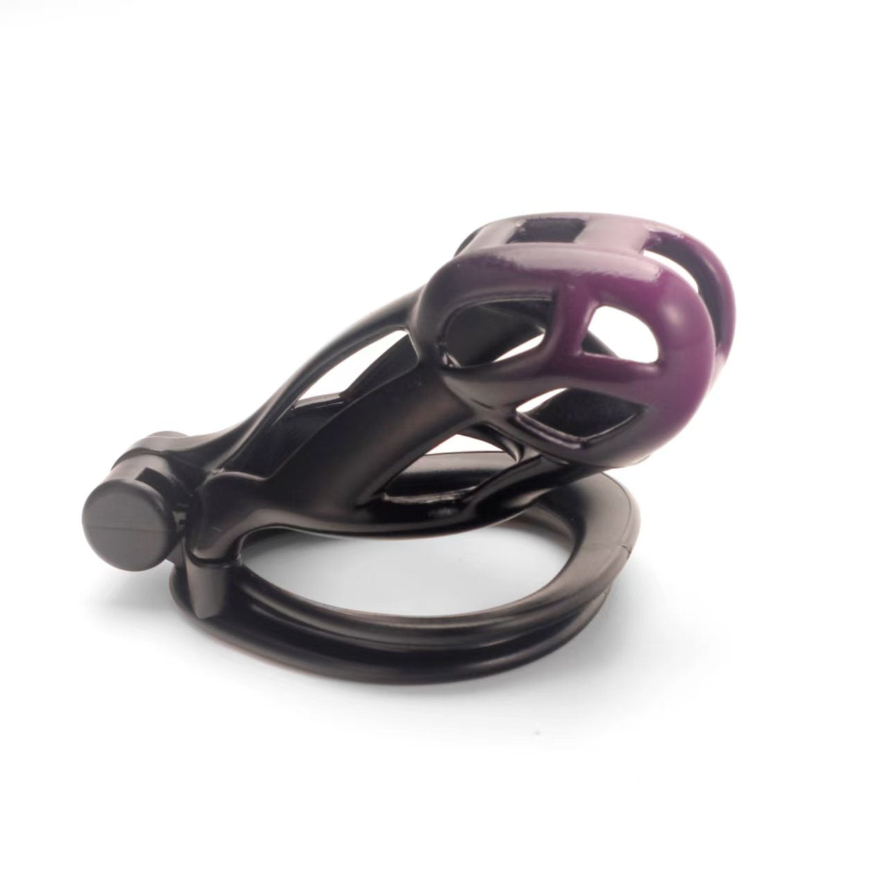 Gradient Black-Purple Cobra Chastity Cage