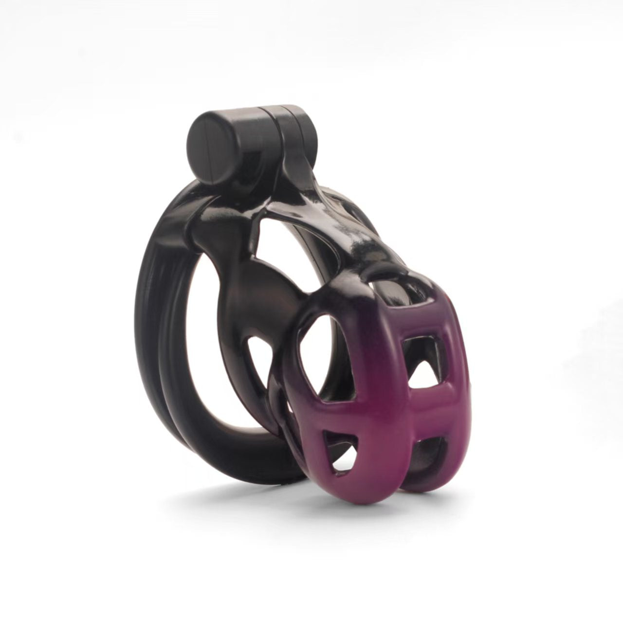 Gradient Black-Purple Cobra Chastity Cage