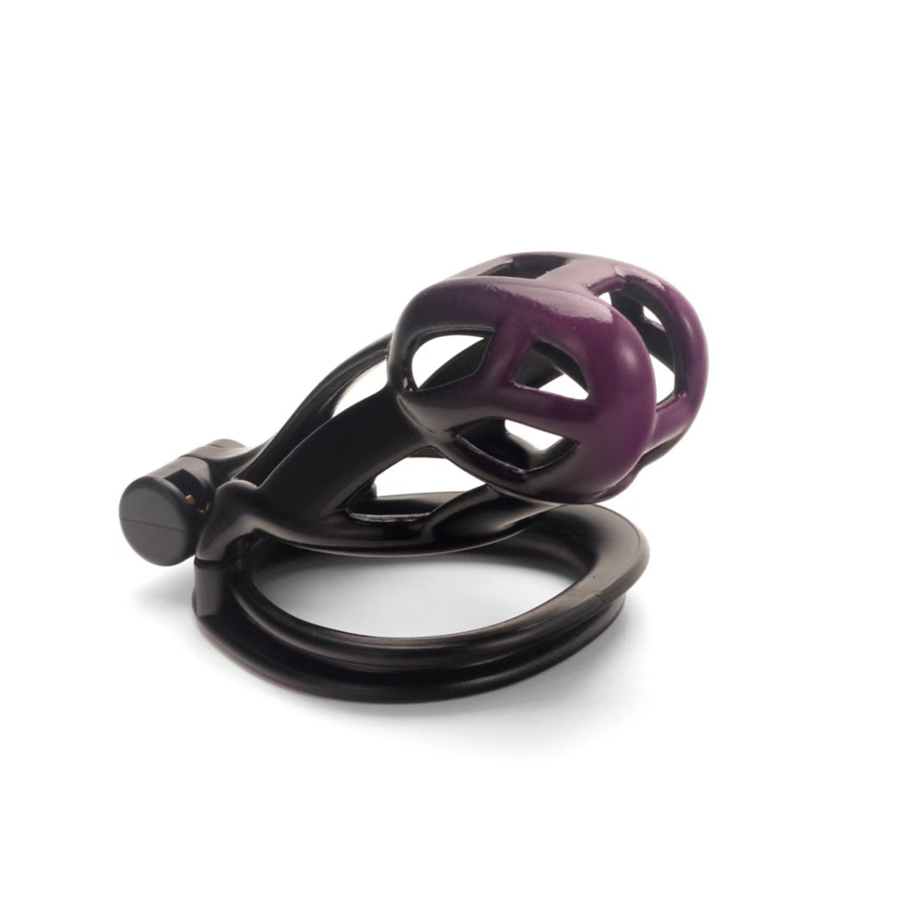 Gradient Black-Purple Cobra Chastity Cage