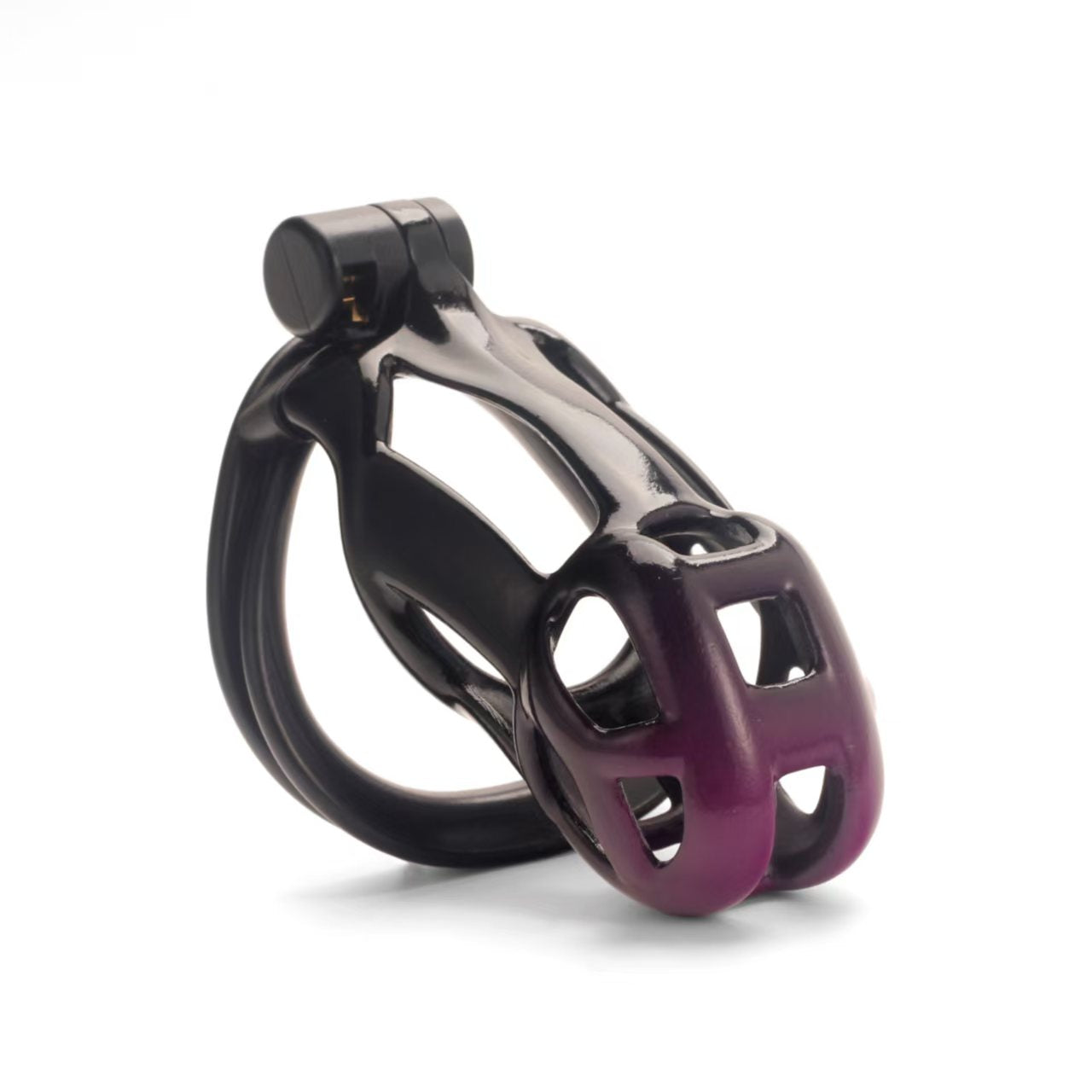 Gradient Black-Purple Cobra Chastity Cage