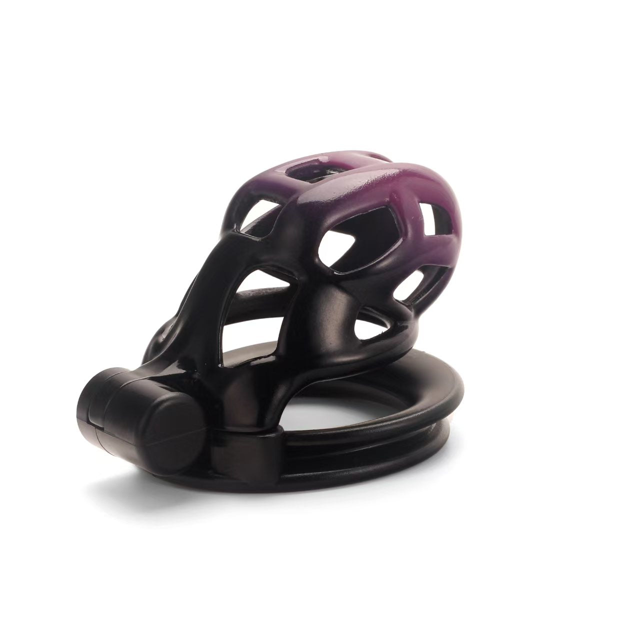 Gradient Black-Purple Cobra Chastity Cage