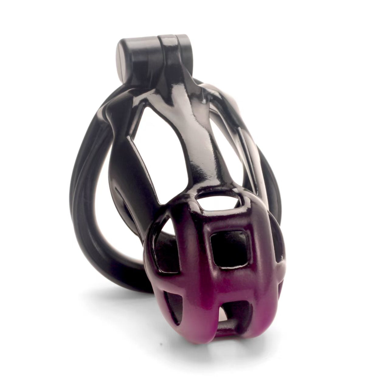 Gradient Black-Purple Cobra Chastity Cage