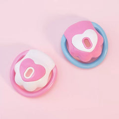 Heart paw chastity locks in pink white and blue combinations