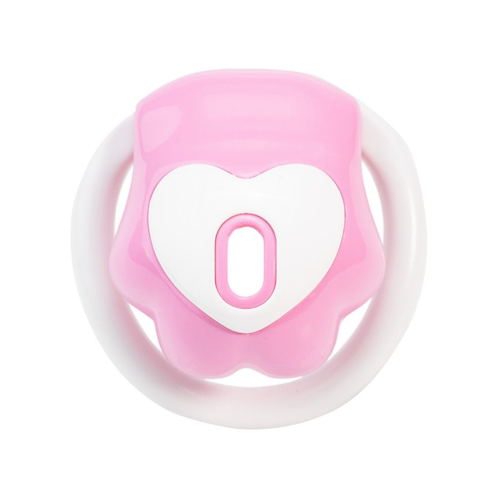 Front view of heart paw polymer lock with white ring