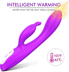 Heating Rabbit Vibrator Purple