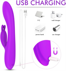 Heating Rabbit Vibrator Purple