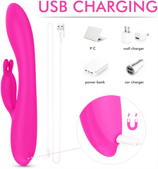 Heating Rabbit Vibrator Purple