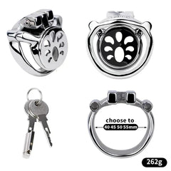 Heavy-duty flat cage, base ring, lock, keys and listed 262 g weight
