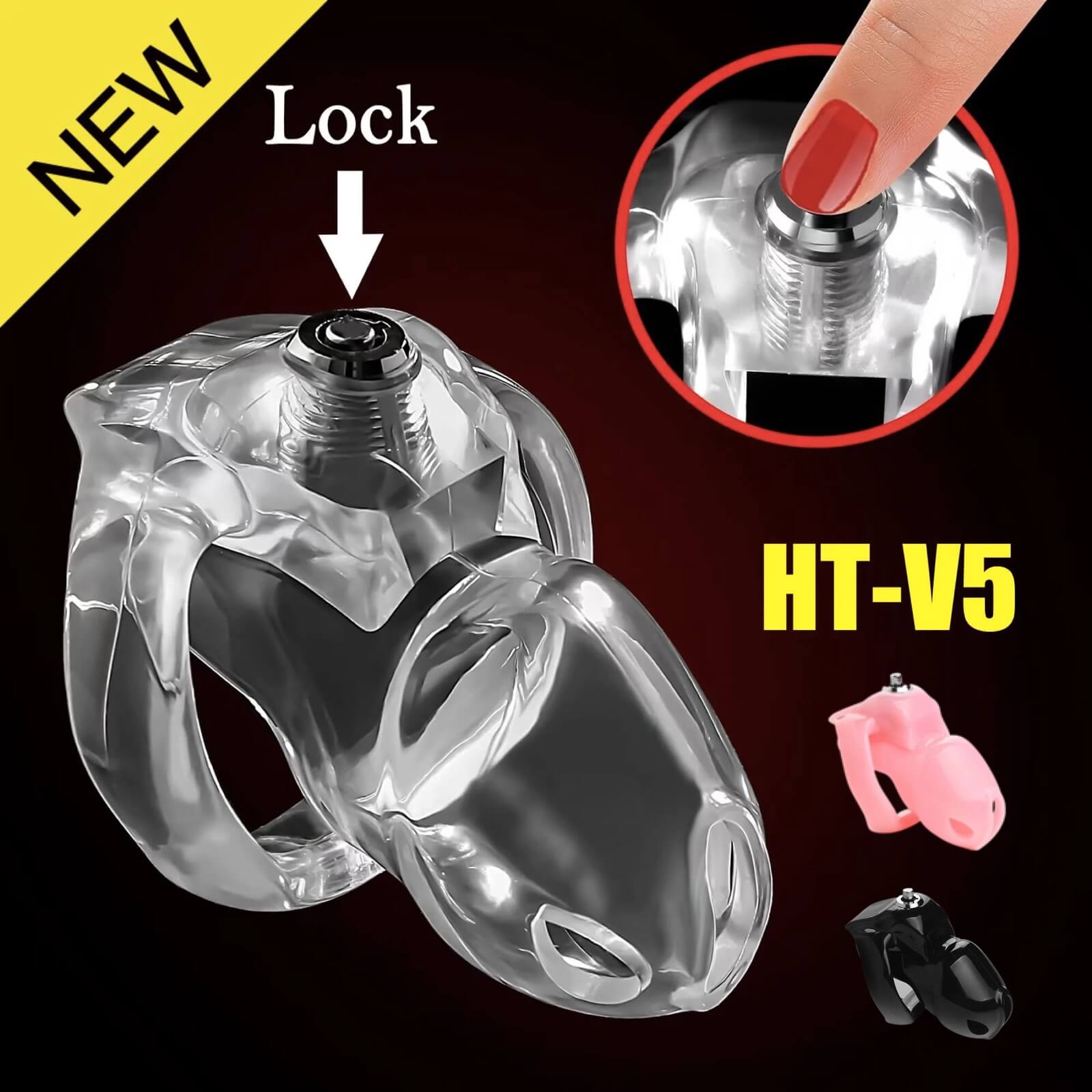 NEW HT-V5 Chastity Cage Release lock
