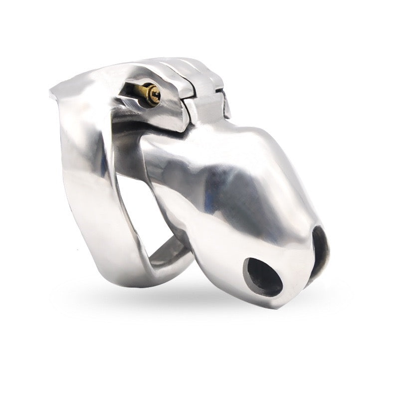 Holy Trainer V2 Nano stainless steel chastity cage with 30 mm cage length