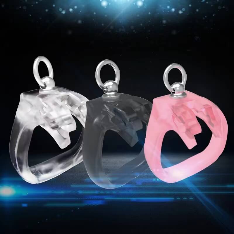 HT-V4 Cage with Binding Loop Ring Male Chastity Device