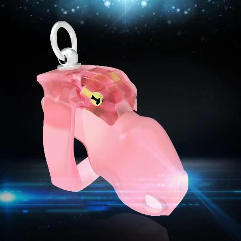 HT-V4 Cage with Binding Loop Ring Male Chastity Device