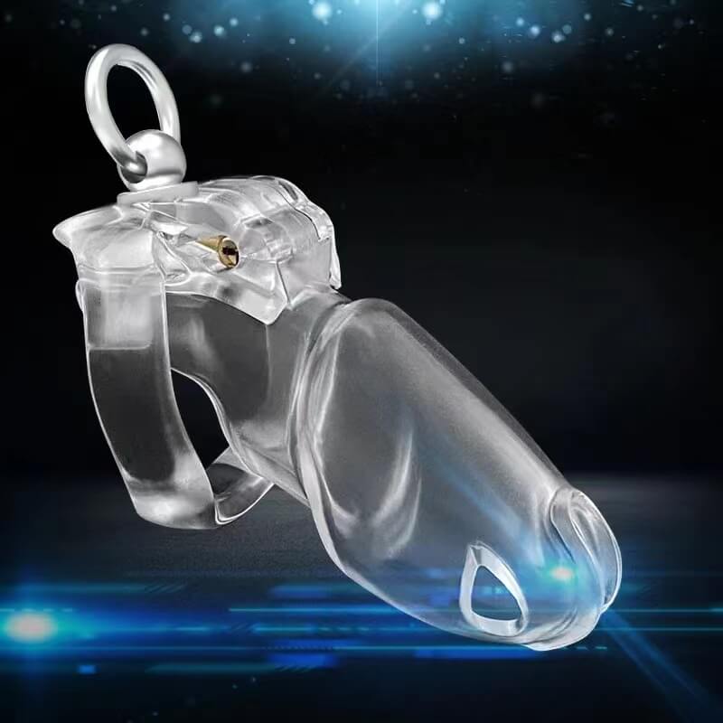 HT-V4 Cage with Binding Loop Ring Male Chastity Device