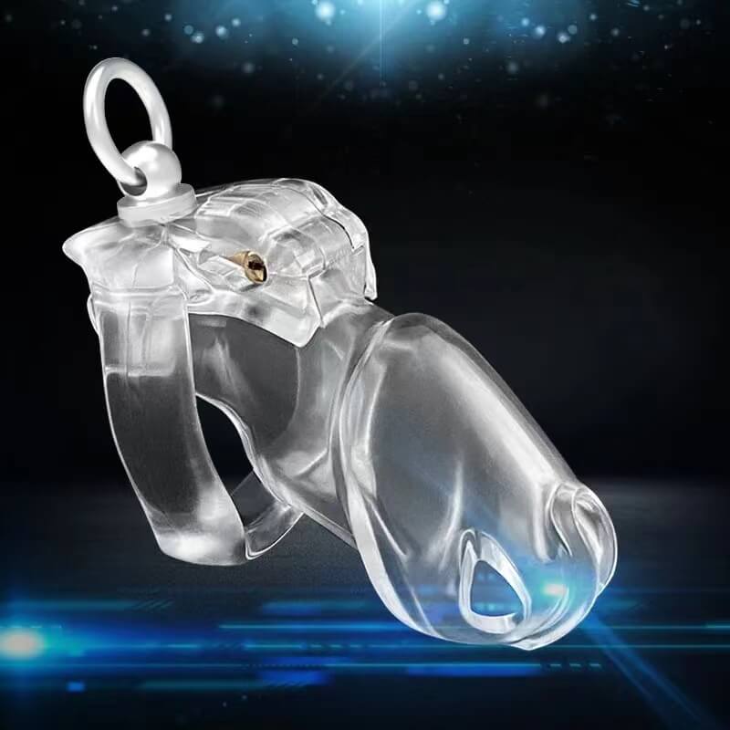 HT-V4 Cage with Binding Loop Ring Male Chastity Device