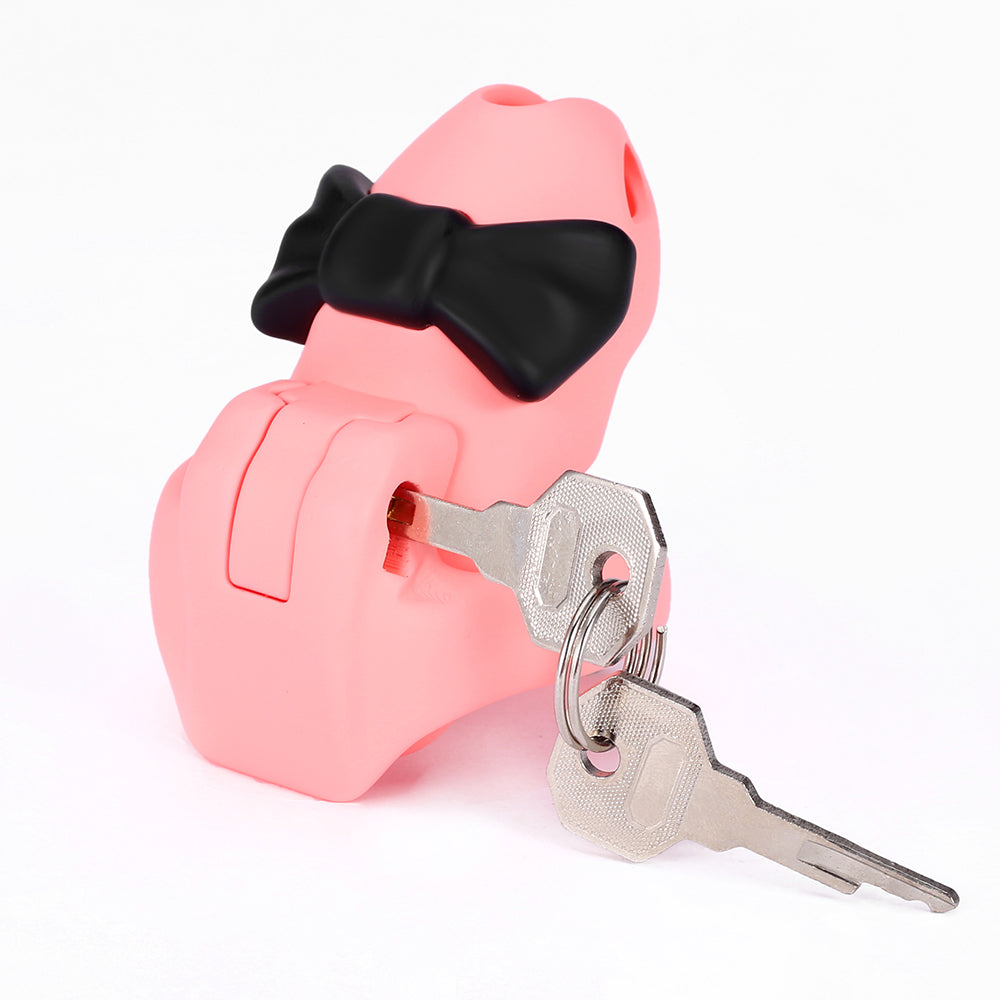 HTV4 Bow-Tie 3D Chastity Cage