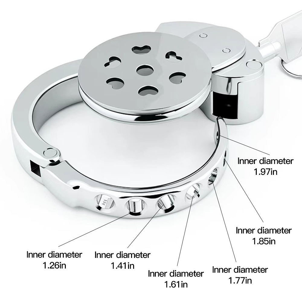 Six-position 32–50 mm adjustable ring on inverted flat cage
