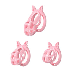 Hidden Cobra Chastity Cage With Silicone Ring