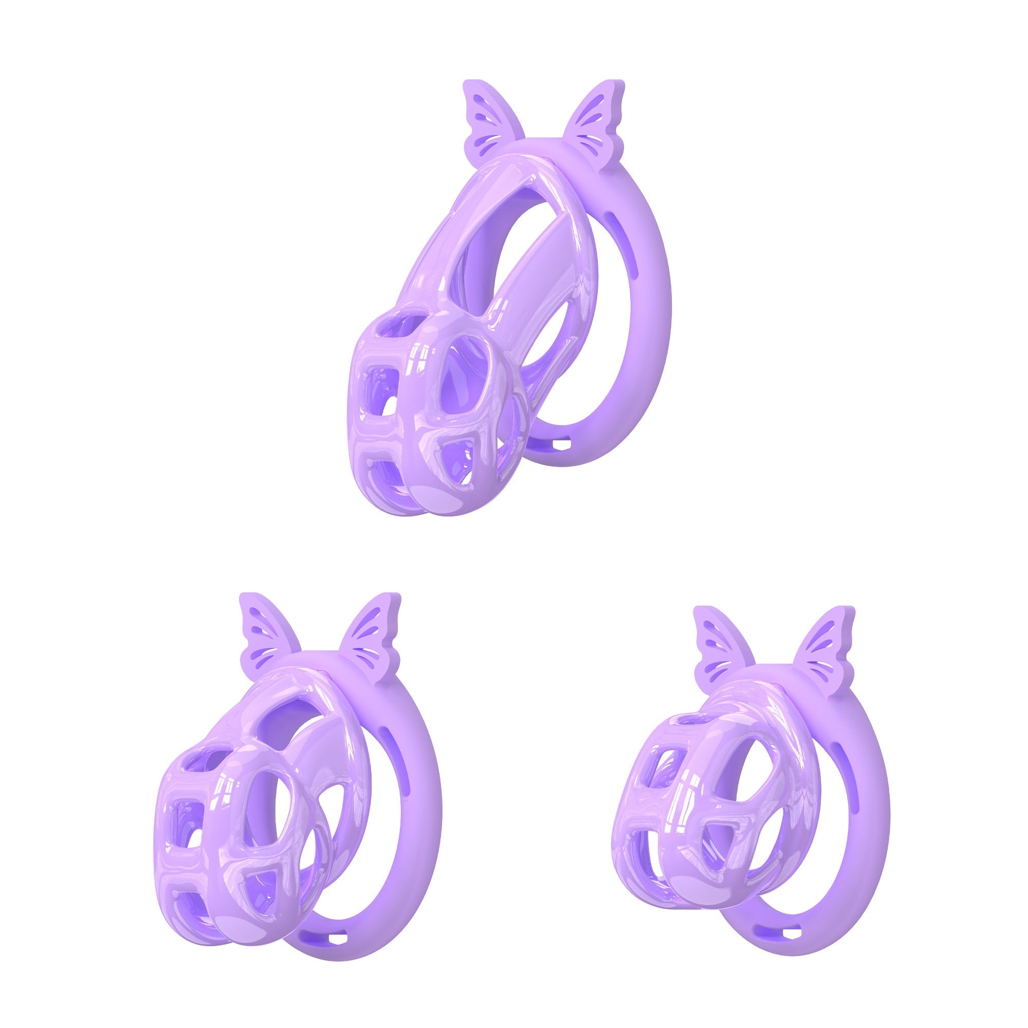 Hidden Cobra Chastity Cage With Silicone Ring