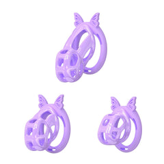 Hidden Cobra Chastity Cage With Silicone Ring