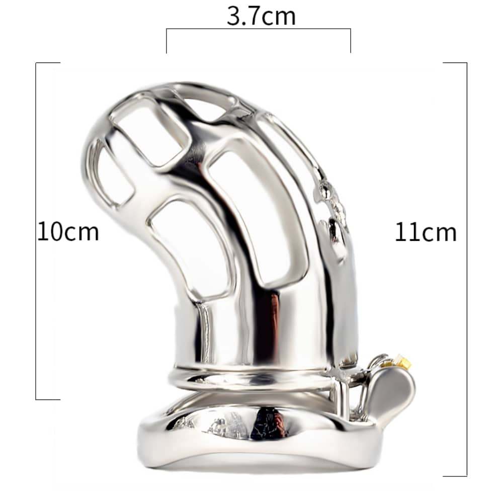 JTS S220 side-view diagram showing 10 cm cage length, 11 cm total length and 3.7 cm internal diameter