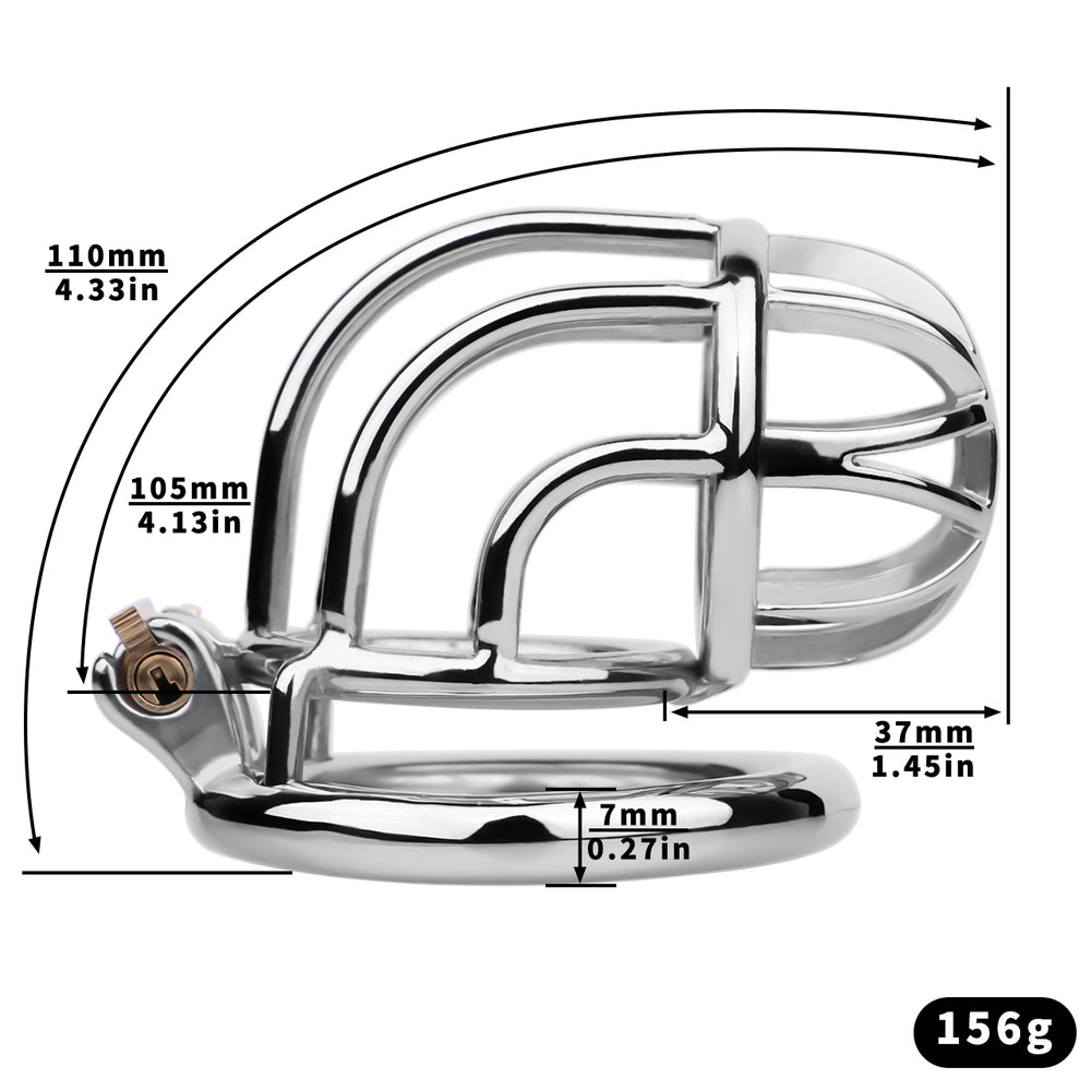JTS S222 circular-ring cage side diagram showing a 110 mm overall outer curved measurement and 7 mm ring height