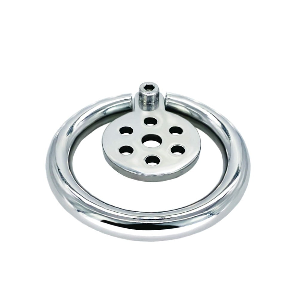 Front view of the JTS S235 perforated disc and hex screw closure

