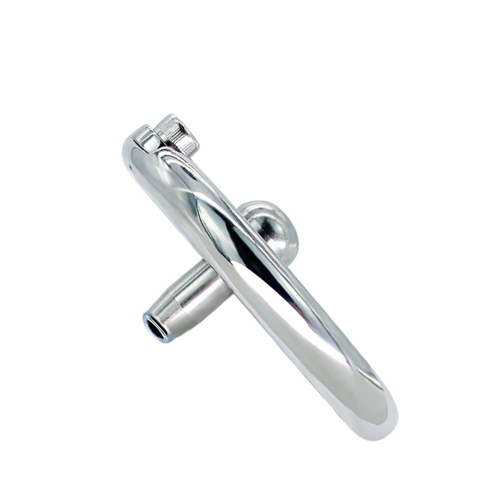 Side-view measurement diagram of the S235 ring and metal urethral tube assembly
