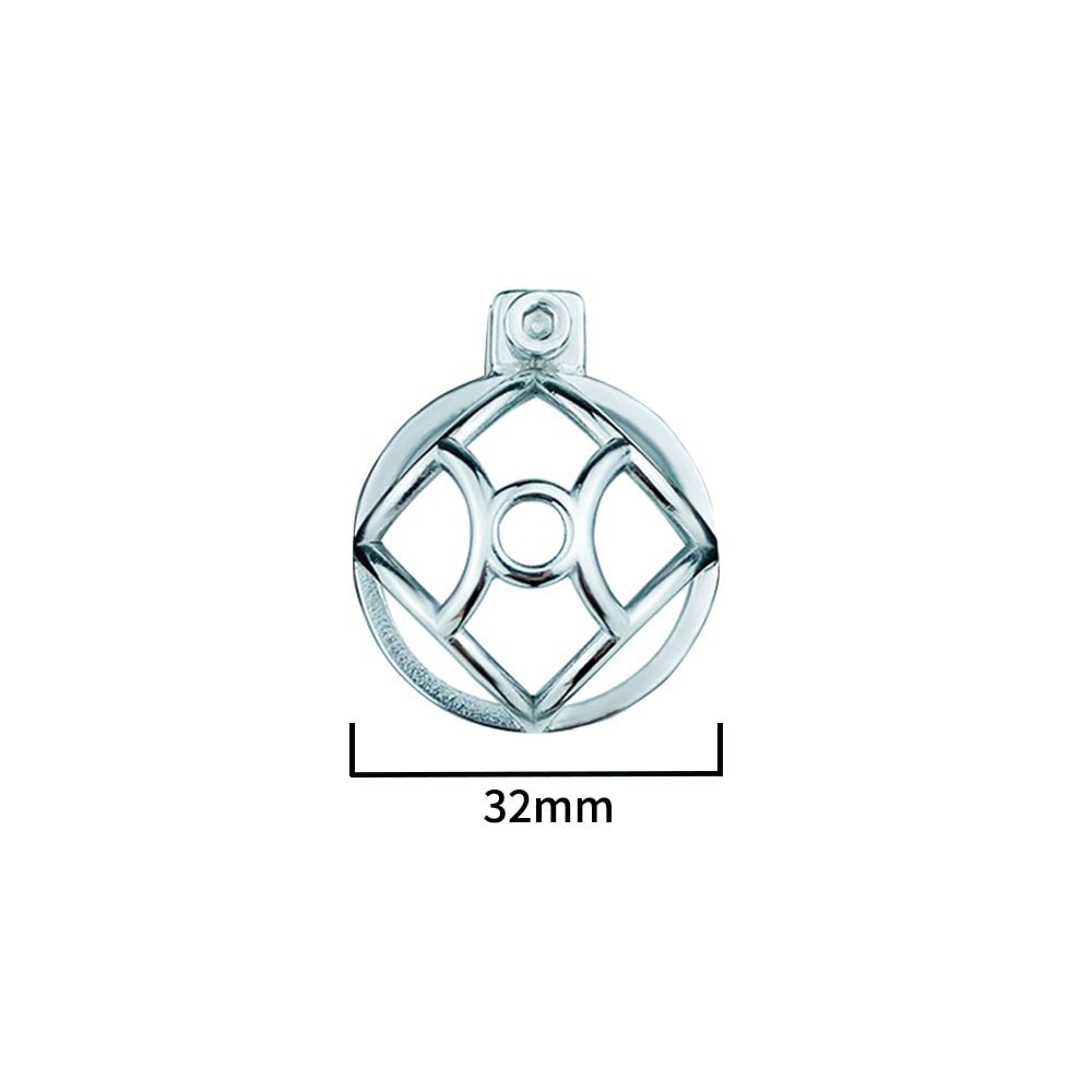 Front view of the detached JTS S237 cage showing its 32 mm width