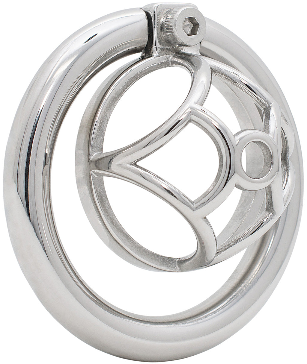 JTS S237 stainless steel cage showing the open framework and hex screw closure