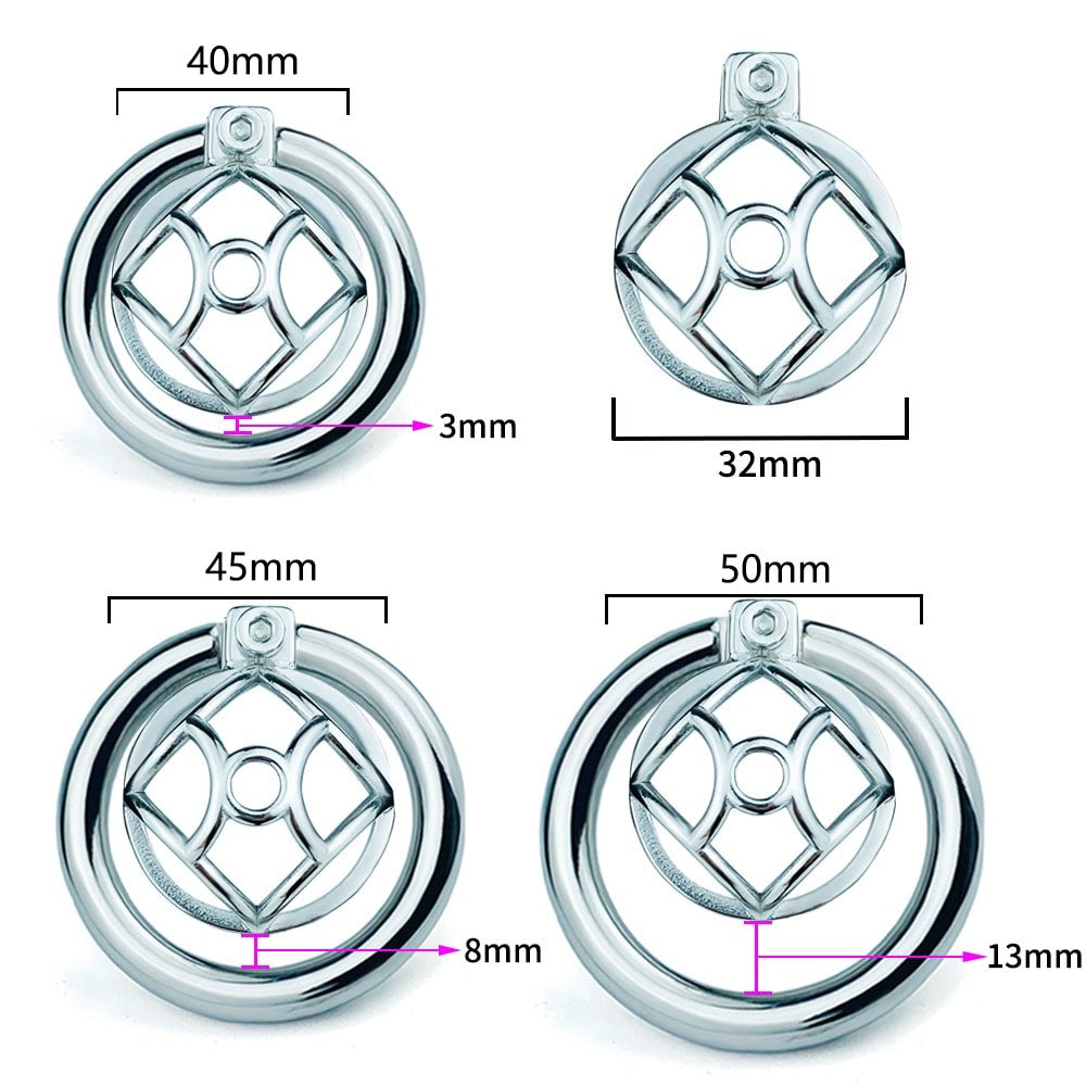 JTS S237 chart showing 40, 45 and 50 mm rings, lower gaps and 32 mm cage width