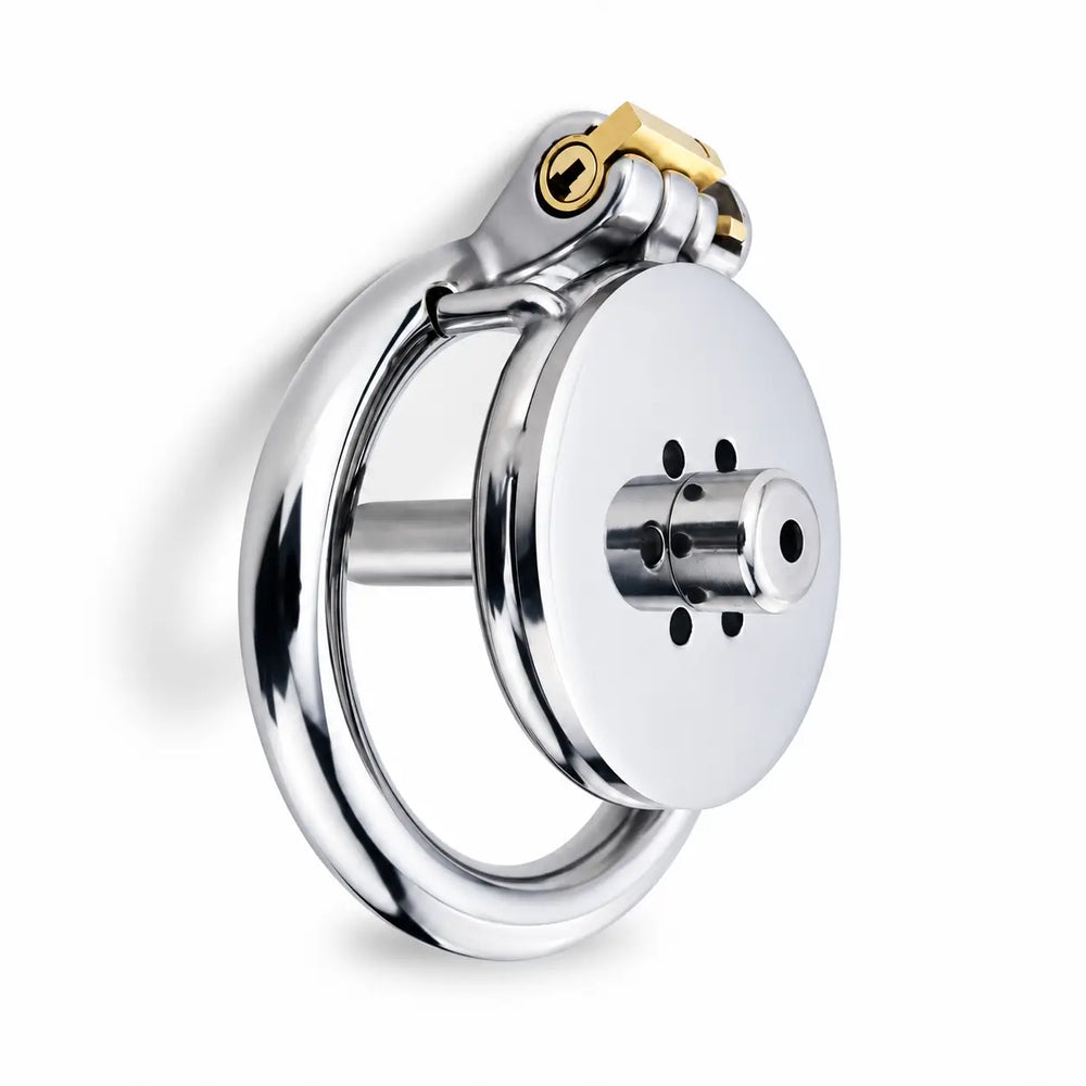 Front view of the JTS S239 circular-ring cage with the optional urethral sound
