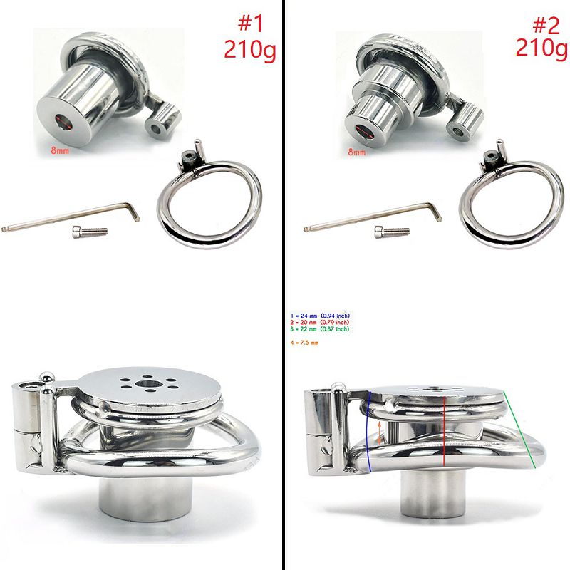 LKM-074 two front styles with urethral inserts rings and hex wrenches