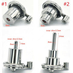 Urethral insert dimensions for LKM-074 Style 1 and Style 2