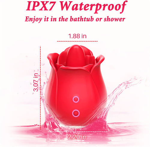 9 Vibrating Clitoris & Nipple Stimulation Rose Toy Barbara
