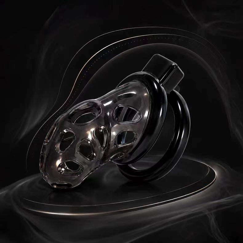 Flexible Silicone and ABS Vented Chastity Cage