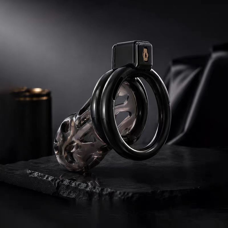 Flexible Silicone and ABS Vented Chastity Cage
