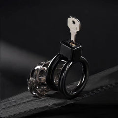 Flexible Silicone and ABS Vented Chastity Cage