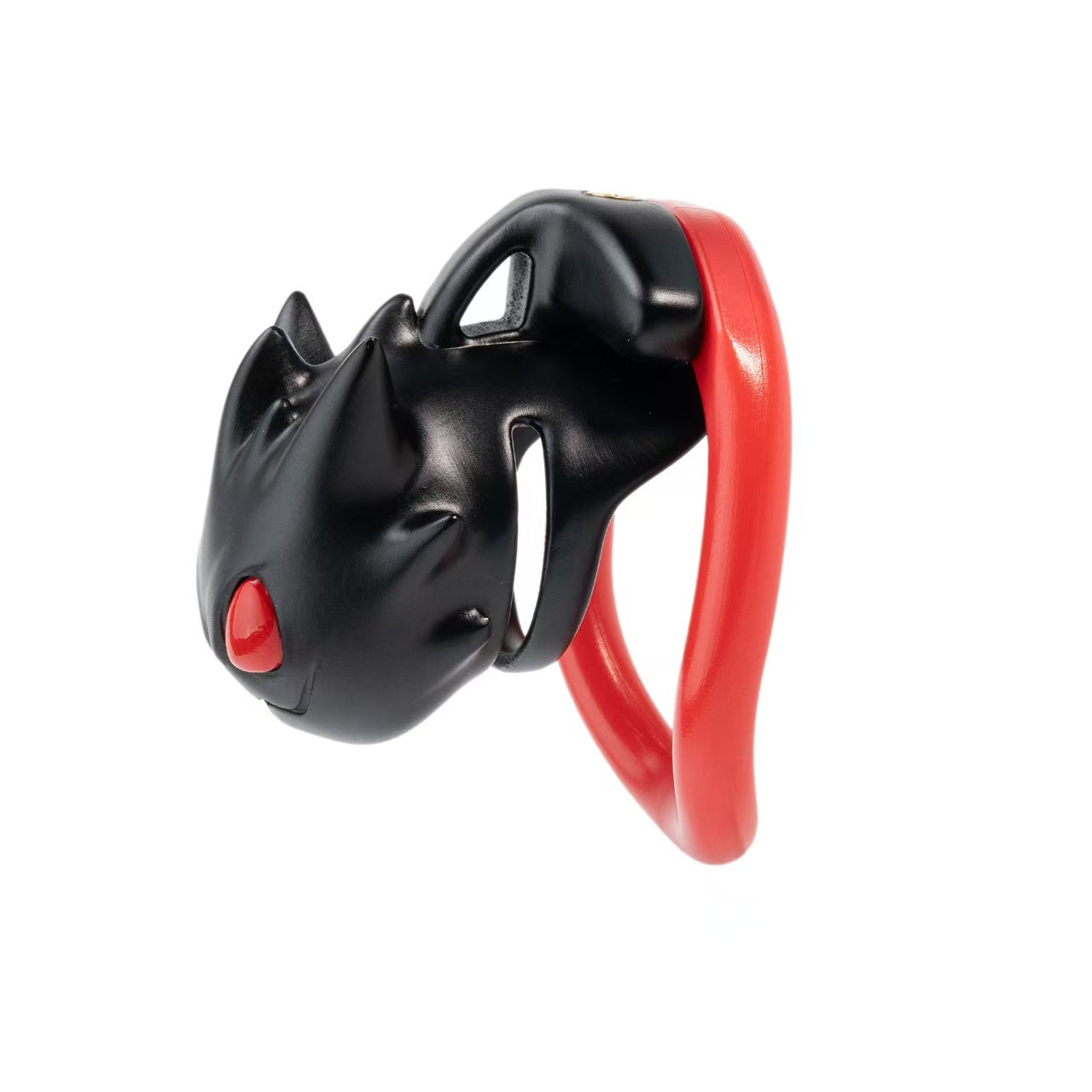 Little Devil Resin Chastity Cage with Red or Black Rings