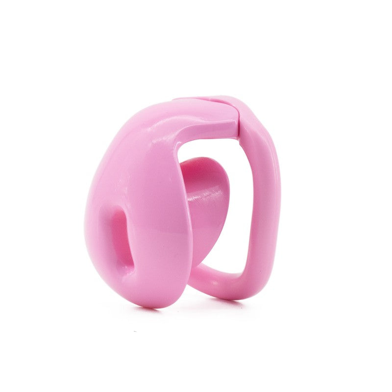 Pink LK-004 plastic inverted chastity cage