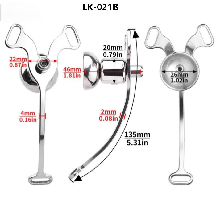 LK-021B stainless steel flat and inverted module dimensions
