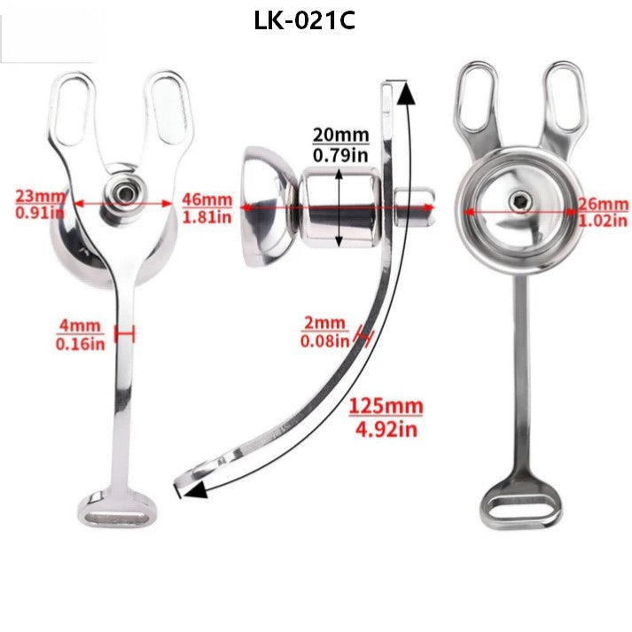 LK-021C stainless steel flat and inverted module dimensions
