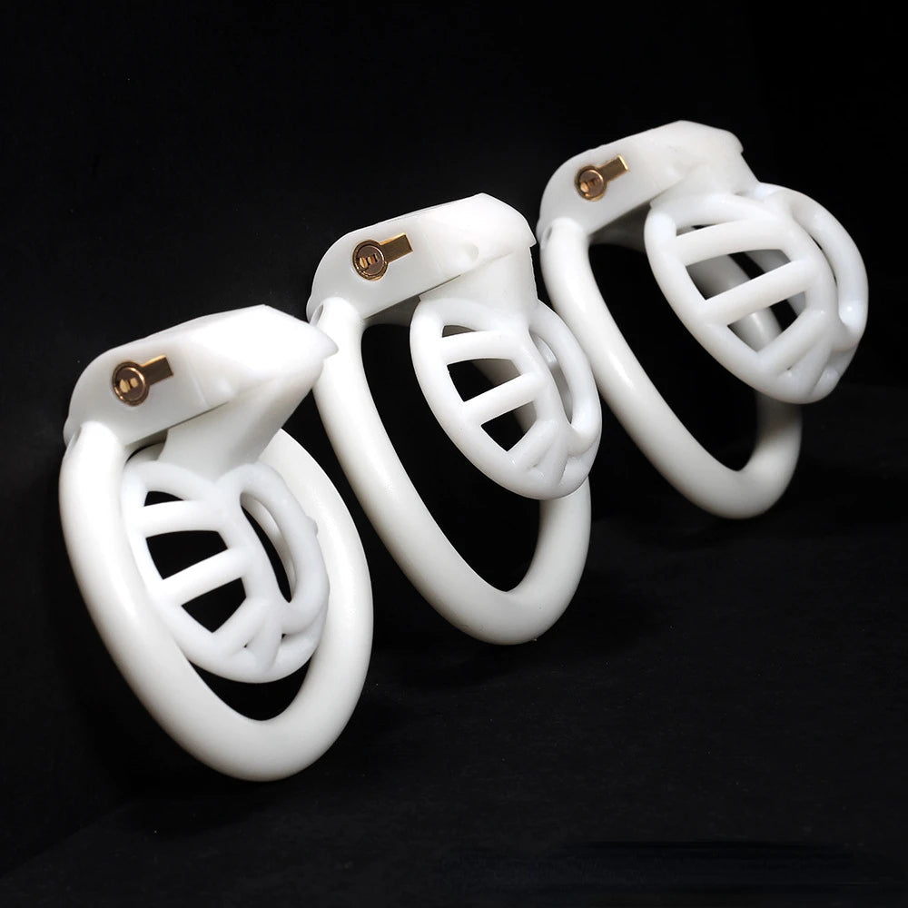 White LK-157 inverted resin cages in three sizes