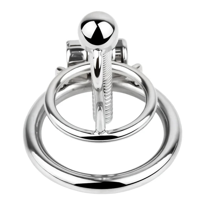 Front view of Rapier cage threaded tube and base ring