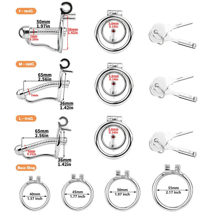 Rapier S M L tube sizes with 40 to 55 mm base rings